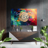 Bitcoin Brushed Aluminum Dibond Wall Art.